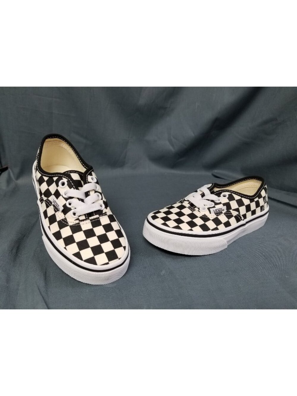 Vans Classic Checkboard Slip On Low Black/White Kids Size 3 NEW NO BOX!